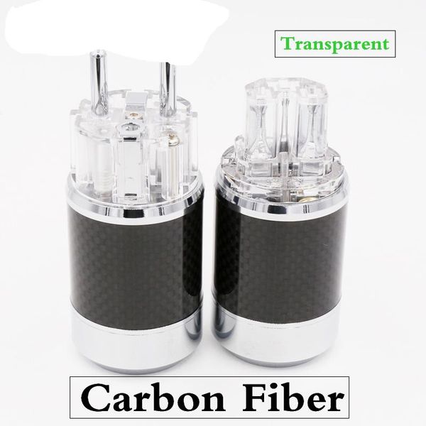 smart power plugs 1 pair hifi audio carbon fiber transparent rhodium plated eu schuko ac plug for cable
smart power plugs 1 pair hifi audio carbon fiber transparent rhodium plated eu schuko ac plug for cable