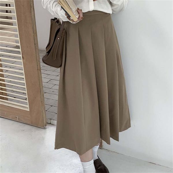 women's tracksuits hzirip elegant plus size skirt long chic autumn plissate color pure jupe mid-waist calf mujer faldas femme party ol, Gray
women's tracksuits hzirip elegant plus size skirt long chic autumn plissate color pure jupe mid-waist calf mujer faldas femme party ol, Gray
