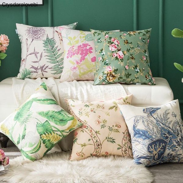 cushion/decorative pillow pastoral style cushion cover green plant and flowers printed throw 60x60cm case sofa bed decorative
cushion/decorative pillow pastoral style cushion cover green plant and flowers printed throw 60x60cm case sofa bed decorative