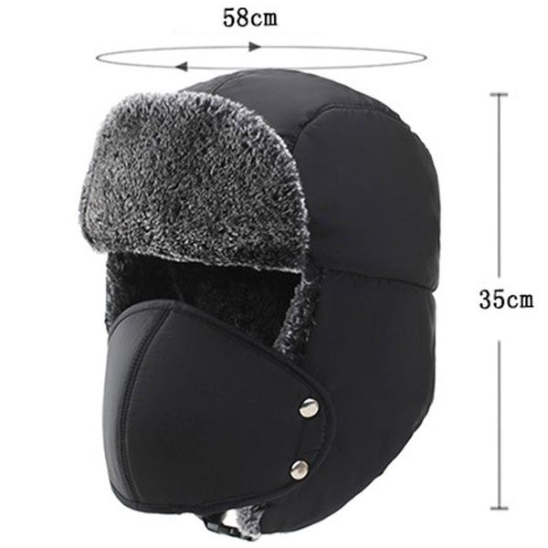 berets bomber hats with ear flap windproof mask cold snow ski warm winter protection face hat mens faux fur 2021, Blue;gray
berets bomber hats with ear flap windproof mask cold snow ski warm winter protection face hat mens faux fur 2021, Blue;gray