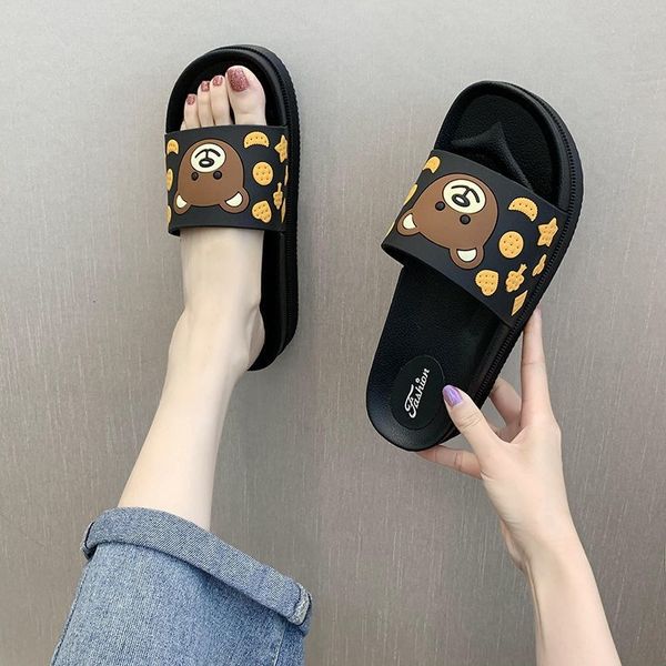 luxury slippers cartoon thick bottomed bear girls in summer wear lovely cool slippers for students indoor and outdoor leisure flip flops, Black
luxury slippers cartoon thick bottomed bear girls in summer wear lovely cool slippers for students indoor and outdoor leisure flip flops, Black