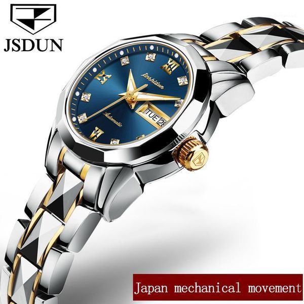 wristwatches mechanical watches jsdun brand ladies automatic watch rose gold diamond dial waterproof men's women's wristwatch lumi, Slivery;brown
wristwatches mechanical watches jsdun brand ladies automatic watch rose gold diamond dial waterproof men's women's wristwatch lumi, Slivery;brown