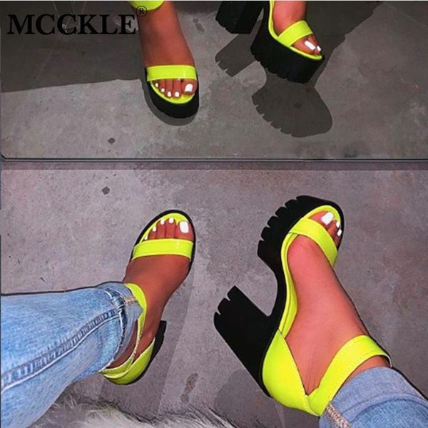 women platform summer sandals buckle woman candy colors thick high heels ladies ankle strap shoes female sandalias, Black
women platform summer sandals buckle woman candy colors thick high heels ladies ankle strap shoes female sandalias, Black