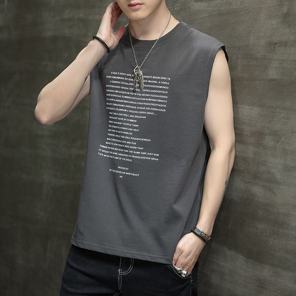 men's t shirts vest, sleeveless , summer loose and breathable jacket, White;black
men's t shirts vest, sleeveless , summer loose and breathable jacket, White;black
