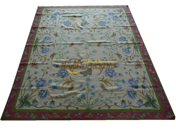 carpets antique french flower needlepoint unique 100% wool hand-made carpet woven for living room luxury