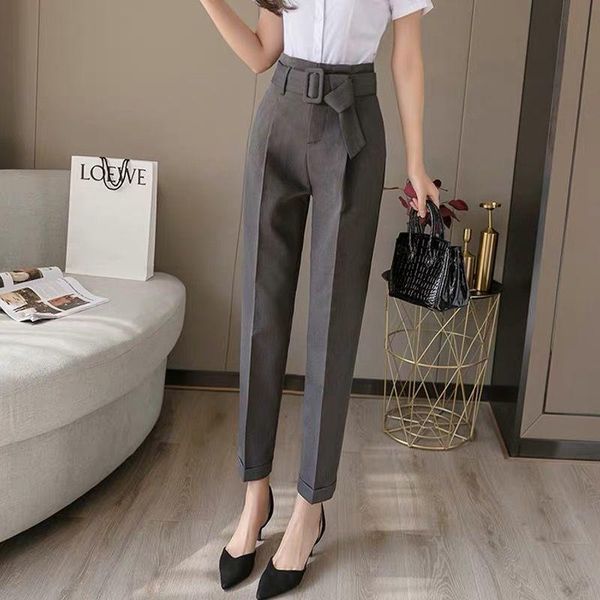 women's pants & capris 2021 spring autumn solid color casual suit female large size loose trousers ladies high waist harem s55, Black;white
women's pants & capris 2021 spring autumn solid color casual suit female large size loose trousers ladies high waist harem s55, Black;white