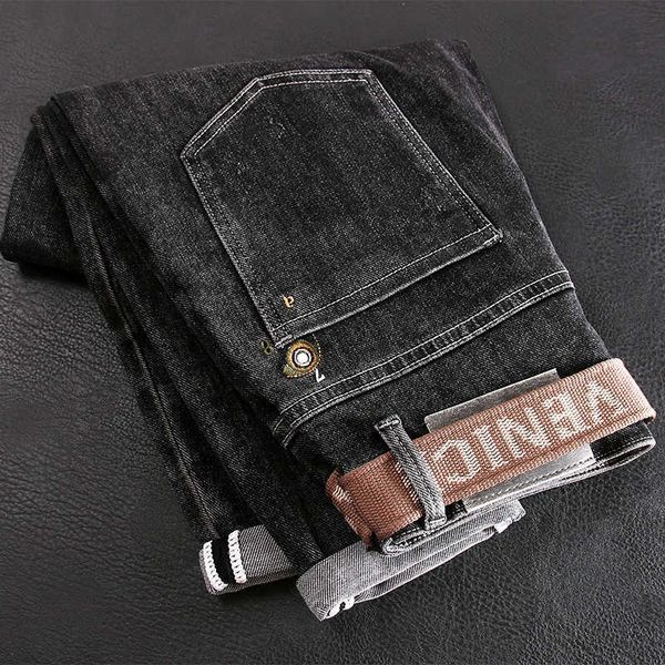 ly designer fashion men jeans retro black gray elastic simple slim korean casual denim pants, Blue
ly designer fashion men jeans retro black gray elastic simple slim korean casual denim pants, Blue