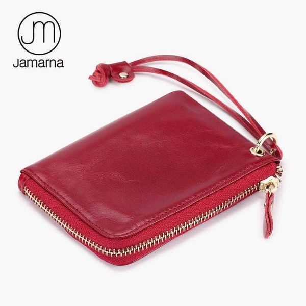 wax coin purses jamarna oil genuine leather women wallets small card id holder wristlet female purse red brand, Red;black
wax coin purses jamarna oil genuine leather women wallets small card id holder wristlet female purse red brand, Red;black