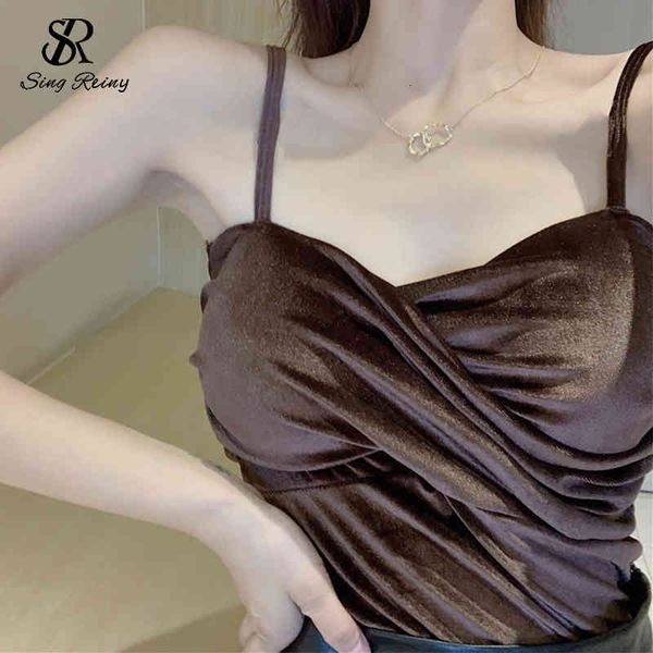 tracksuits women solid strap korean v neck backless slim short vest summer fashion ruched camisole y2k style, Gray
tracksuits women solid strap korean v neck backless slim short vest summer fashion ruched camisole y2k style, Gray