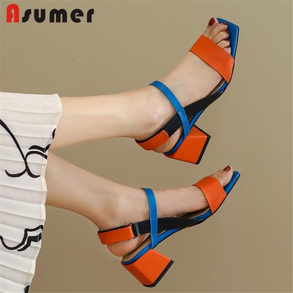 sandals asumer 2021 arrive ladies shoes genuine leather high heels mixed colors fashion casual female, Black
sandals asumer 2021 arrive ladies shoes genuine leather high heels mixed colors fashion casual female, Black