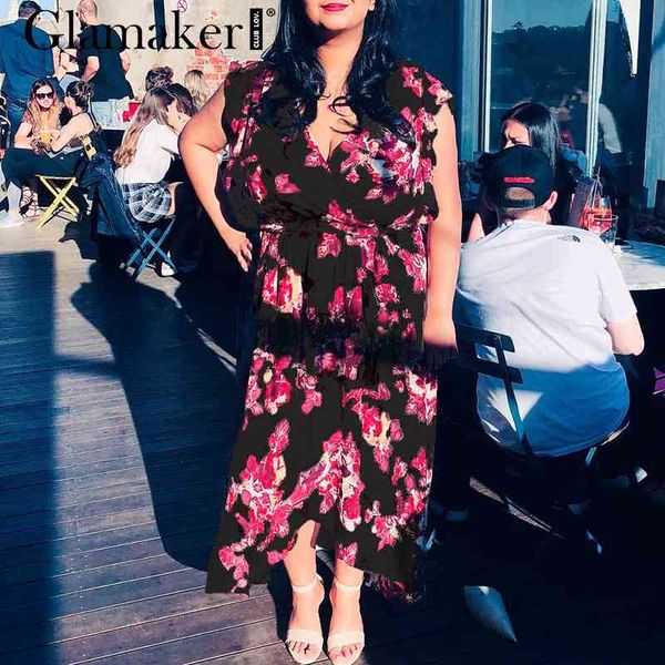 glamaker floral chiffon deep v-neck floral dress women plus size ruffle maxi dress female summer split party long dress new 210414, Black;gray
glamaker floral chiffon deep v-neck floral dress women plus size ruffle maxi dress female summer split party long dress new 210414, Black;gray
