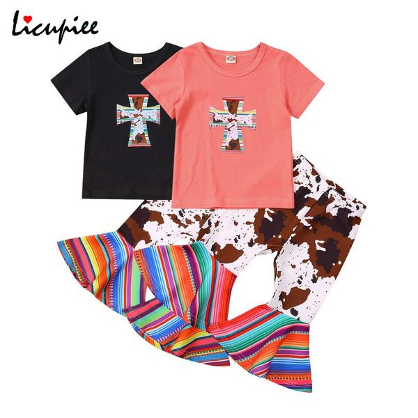 clothing sets 1-5 years fashion tolddler 2pcs toddler girls summer outfits, short sleeve cross print + flare pants set, White
clothing sets 1-5 years fashion tolddler 2pcs toddler girls summer outfits, short sleeve cross print + flare pants set, White