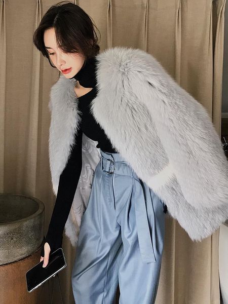 women's fur & faux autumn winter coat women real coats double-faced jackets korean long jacket chaqueta mujer my925, Black
women's fur & faux autumn winter coat women real coats double-faced jackets korean long jacket chaqueta mujer my925, Black
