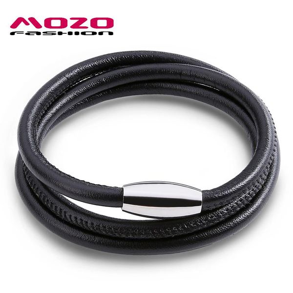 charm bracelets mozo fashion men women bracelet jewelry leather rope winding stainless steel magnetic clasps 3 colors ps2002, Golden;silver
charm bracelets mozo fashion men women bracelet jewelry leather rope winding stainless steel magnetic clasps 3 colors ps2002, Golden;silver