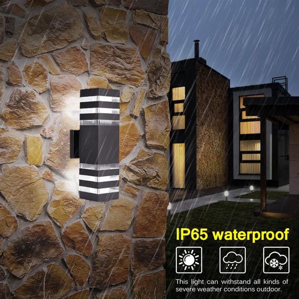 wall lamp 85-240v waterproof upper and lower aluminum square led device double head outdoor e27 socket garden lights
wall lamp 85-240v waterproof upper and lower aluminum square led device double head outdoor e27 socket garden lights