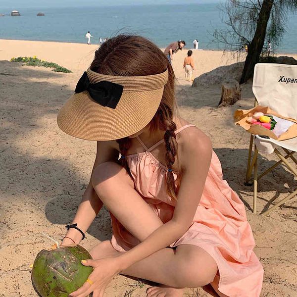 women's sunshade versatile sunscreen straw hat summer new seaside holiday beach hat, Blue;gray
women's sunshade versatile sunscreen straw hat summer new seaside holiday beach hat, Blue;gray