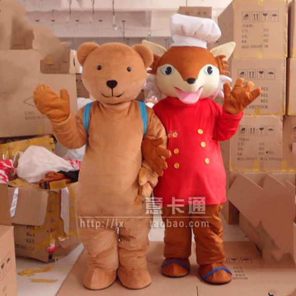 mascot costumes new foam cute cooker fox party mascot costume christmas fancy dress halloween bear mascot costume ship, Red;yellow
mascot costumes new foam cute cooker fox party mascot costume christmas fancy dress halloween bear mascot costume ship, Red;yellow