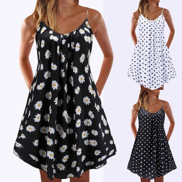 casual dresses women fashion and summer multicolor sleeveless dot daisy print beach dress, Black;gray
casual dresses women fashion and summer multicolor sleeveless dot daisy print beach dress, Black;gray