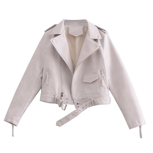 spring autumn short leather jacket women slim streetwear khaki coat female biker moto outerwear women's & faux, Black
spring autumn short leather jacket women slim streetwear khaki coat female biker moto outerwear women's & faux, Black