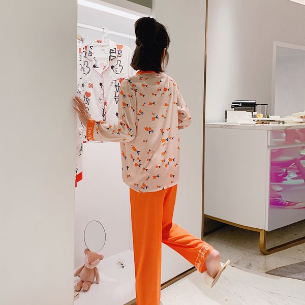 fashion girls long sleeve +pants sleepwear womens fish printed rayon satin cute pajamas casual lounge wear, Black;red
fashion girls long sleeve +pants sleepwear womens fish printed rayon satin cute pajamas casual lounge wear, Black;red