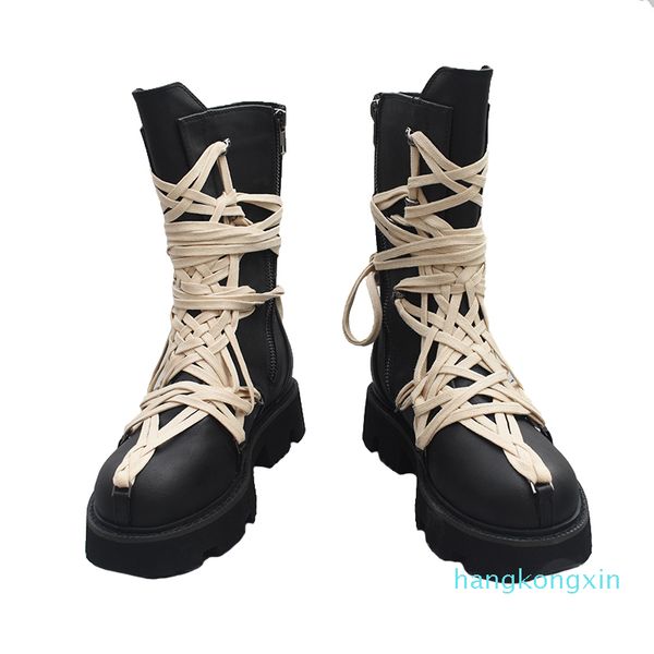 martin boots woman platform lace up decor short booties thick bottom mid trendy saappaat cozy shoes chaussures femmes de mujur, Black
martin boots woman platform lace up decor short booties thick bottom mid trendy saappaat cozy shoes chaussures femmes de mujur, Black