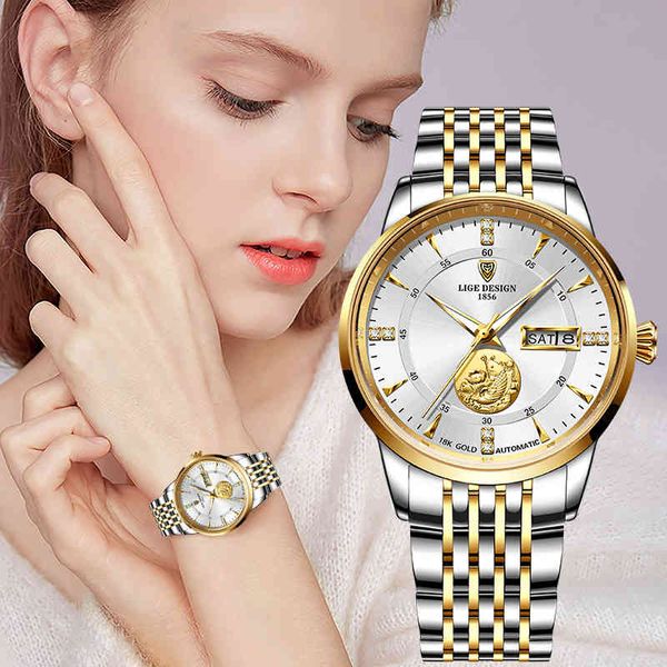fashion watch women lige brand ladies creative steel women bracelet watches female waterproof clocks relogio feminino 210517, Slivery;brown
fashion watch women lige brand ladies creative steel women bracelet watches female waterproof clocks relogio feminino 210517, Slivery;brown