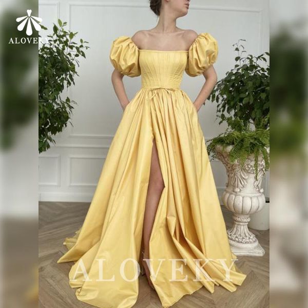 party dresses yellow satin women's evening dress 2021 side split elegant woman a-line special occasion prom gown night, White;black
party dresses yellow satin women's evening dress 2021 side split elegant woman a-line special occasion prom gown night, White;black
