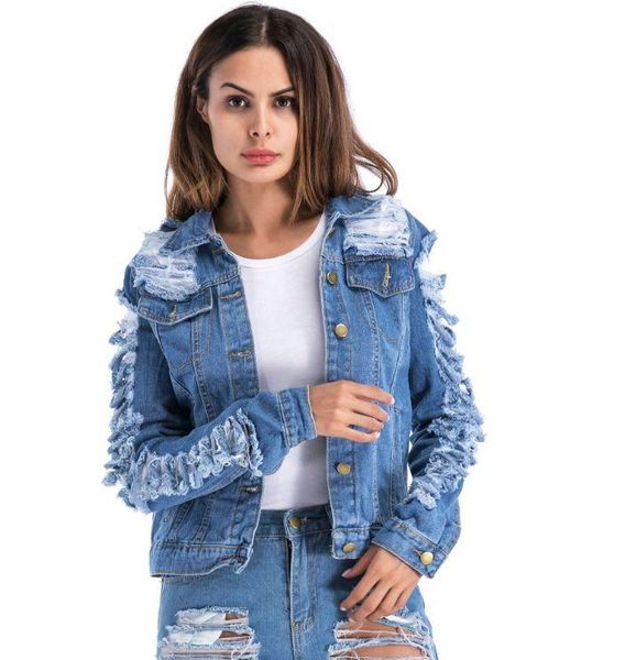 women's jackets hcbless stretch denim jacket big hole 2021 autumn retro short coat womens and coats plus size, Black;brown
women's jackets hcbless stretch denim jacket big hole 2021 autumn retro short coat womens and coats plus size, Black;brown