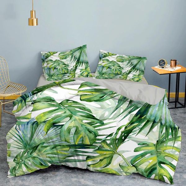 bedding sets zeimon comforter cover tropical botanical leaves duvet with pillowcase 2/3pcs set quilt home decoration
bedding sets zeimon comforter cover tropical botanical leaves duvet with pillowcase 2/3pcs set quilt home decoration