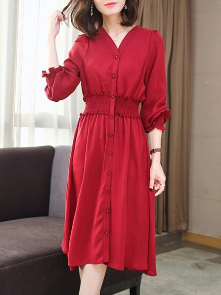 summer red women spring 2021 plus size dresses elegant black v neck korean dress midi vestidos e 292 6 kj5456 casual, Black;gray
summer red women spring 2021 plus size dresses elegant black v neck korean dress midi vestidos e 292 6 kj5456 casual, Black;gray