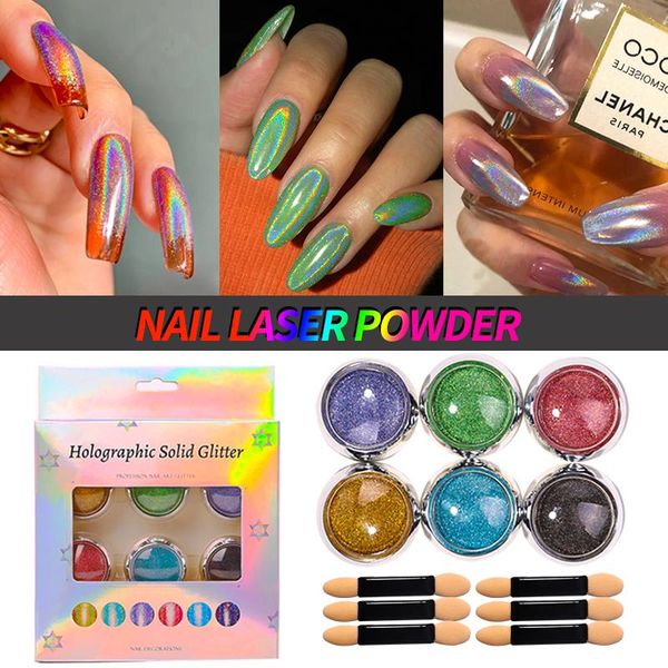 nail glitter 6 pcs/set holographic solid for manicure 2021 fashion laser mirror nails powder accessories art decoration, Silver;gold
nail glitter 6 pcs/set holographic solid for manicure 2021 fashion laser mirror nails powder accessories art decoration, Silver;gold