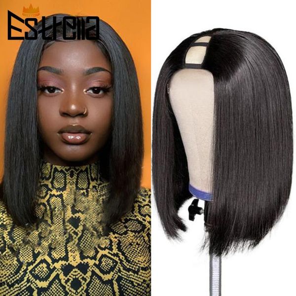 lace wigs 8-14inch u part wig human hair bob brazilian straight remy for women natural color estrella, Black;brown
lace wigs 8-14inch u part wig human hair bob brazilian straight remy for women natural color estrella, Black;brown