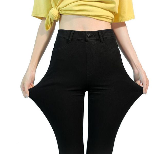 women's jeans skinny black women high waist pencil pants elastic super stretchy slim female trousers clothese for k59, Blue
women's jeans skinny black women high waist pencil pants elastic super stretchy slim female trousers clothese for k59, Blue