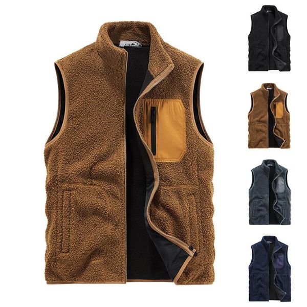 men's vests mens polar fleece vest body warmer sleeveless jacket pocket lined gilet winter autumn thicken vintage clothing, Black;white
men's vests mens polar fleece vest body warmer sleeveless jacket pocket lined gilet winter autumn thicken vintage clothing, Black;white