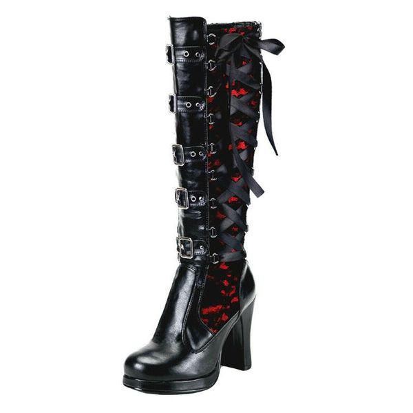 boots welcome w women winter high knee-high leather knight boot punk gothic dark black heel cosplay shoes plus size
boots welcome w women winter high knee-high leather knight boot punk gothic dark black heel cosplay shoes plus size