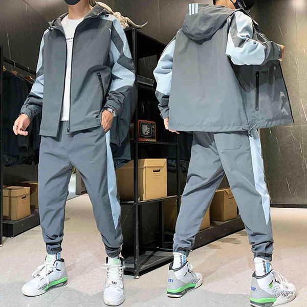 tracksuits men's autumn hoodies tracksuit set male sweatshirt sweatpants streetwear fashion trousers high street jackets sets, Gray
tracksuits men's autumn hoodies tracksuit set male sweatshirt sweatpants streetwear fashion trousers high street jackets sets, Gray