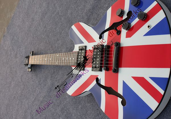 335 electric guitar semi-hollow body mahogany black hardware ,can customize dots inlay
335 electric guitar semi-hollow body mahogany black hardware ,can customize dots inlay
