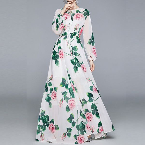 casual dresses spring elegant flower printed bubble long sleeved sashes maxi dress 8k7l, Black;gray
casual dresses spring elegant flower printed bubble long sleeved sashes maxi dress 8k7l, Black;gray