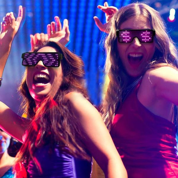 Led Party Glasses APP Control Shield Luminous USB Charge DIY Multi-Lingual Quick Flash Decoration
Led Party Glasses APP Control Shield Luminous USB Charge DIY Multi-Lingual Quick Flash Decoration