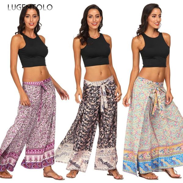 women's pants & capris lugentolo wide leg women high waist plus size digital printing loose lace up leisure full length summer fashion, Black;white
women's pants & capris lugentolo wide leg women high waist plus size digital printing loose lace up leisure full length summer fashion, Black;white