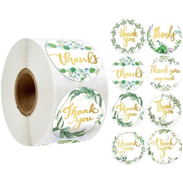 gift wrap 500pcs/roll 8 styles round floral thank you stickers wedding party handmade scrapbooking packaging seal labels
gift wrap 500pcs/roll 8 styles round floral thank you stickers wedding party handmade scrapbooking packaging seal labels