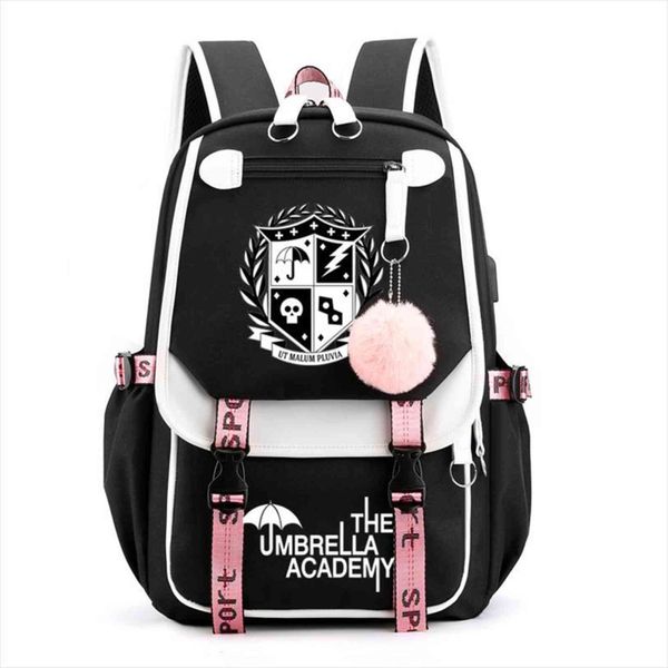 the umbrella academy usb backpack women men teenager school bag travel rucksack large mochila escolar
the umbrella academy usb backpack women men teenager school bag travel rucksack large mochila escolar