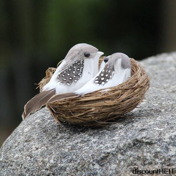 garden decorations creative handmade simulation bird nest egg suit realistic feather with and eggs, decoration
garden decorations creative handmade simulation bird nest egg suit realistic feather with and eggs, decoration