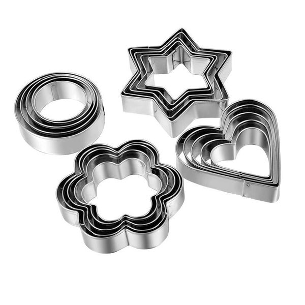 baking moulds 12 pcs/set stainless steel hearts flowers stars round shape cookie cutter mold metal cake vegetable fruit biscuit cutters set
baking moulds 12 pcs/set stainless steel hearts flowers stars round shape cookie cutter mold metal cake vegetable fruit biscuit cutters set