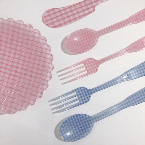 dinnerware sets french style ins retro plaid plastic knife dessert butter jam spatula vintage acrylic dinner tableware flowers design po pro
dinnerware sets french style ins retro plaid plastic knife dessert butter jam spatula vintage acrylic dinner tableware flowers design po pro