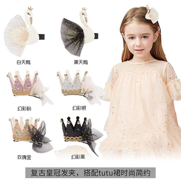 princess retro mesh stereo crown hairpin, korean version of the girls children's swan star hairpin hair accessories, Slivery;white
princess retro mesh stereo crown hairpin, korean version of the girls children's swan star hairpin hair accessories, Slivery;white
