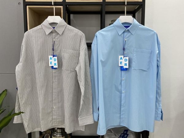 men's casual shirts oversize ader error 1:1 lapel long sleeve shirt men women striped pocket adererror embroidered, White;black
men's casual shirts oversize ader error 1:1 lapel long sleeve shirt men women striped pocket adererror embroidered, White;black
