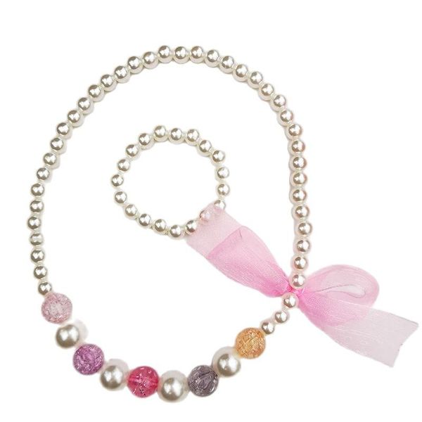 earrings & necklace 2021 pearl bow ribbon princess custome for girl children flower pendant kids jewelry gift baby, Silver
earrings & necklace 2021 pearl bow ribbon princess custome for girl children flower pendant kids jewelry gift baby, Silver