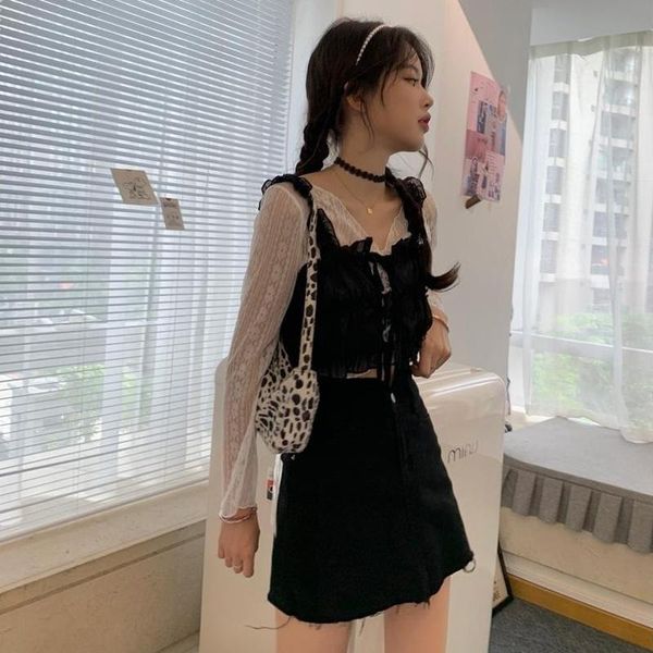 women's tanks & camis camisole women folds black japanese style girl streetwear harajuku chic vintage all-match retro female clothing i, White
women's tanks & camis camisole women folds black japanese style girl streetwear harajuku chic vintage all-match retro female clothing i, White