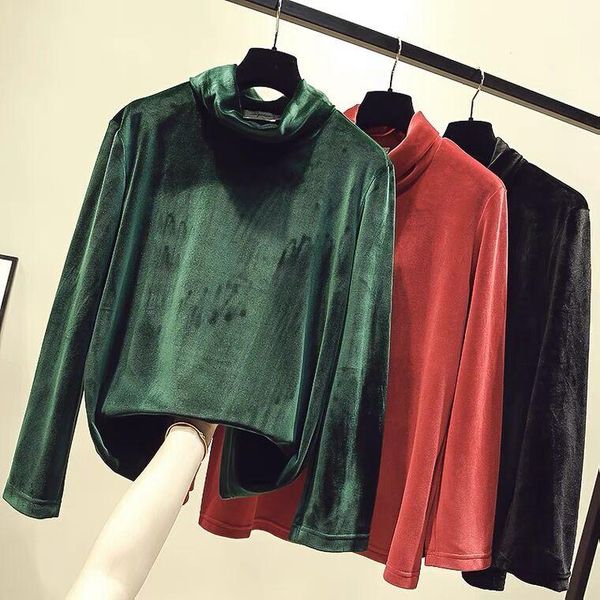 plus size t-shirt 2021 autumn office lady turtleneck velvet blusas ,winter warm blouse women's velour shirt l-6xl 7xl, Black
plus size t-shirt 2021 autumn office lady turtleneck velvet blusas ,winter warm blouse women's velour shirt l-6xl 7xl, Black